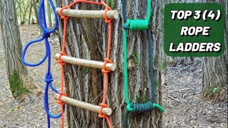 How to make a rope ladder with just rope